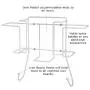 Home Intuition Over The Door Iron Board Holder Wall Mount and Organizer, White Home Intuition Over The Door Iron Board Holder Wall Mount and Organizer, White