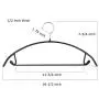 Tosnail 10 Pack Non-Slip Suit Hanger Sweater Hangers with Pants Hanger Bar - Dimple & Crease Free Hanger