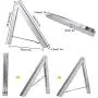 Maddott Indoor/Outdoor Wall Mounted Folding Clothes Drying Rack- Clothes Hanger -Aluminum Folding Clothes Hanger Hanging on Bathroom,Bedroom Balcony and Laundry,Home Storage Organizer (2 Pack) 80cm Maddott Indoor/Outdoor Wall Mounted Folding Clothes Drying Rack- Clothes Hanger -Aluminum Folding Clothes Hanger Hanging on Bathroom,Bedroom Balcony and Laundry,Home Storage Organizer (2 Pack) 80cm