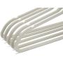 Quality Plastic Non Velvet Non-Flocked Hangers Swivel Hook Ivory (50)