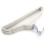 Yuucin 10pcs 450.524.5 Plastic Flocking Clothes Hangers INon Slip & Space-Saving vory White Yuucin 10pcs 450.524.5 Plastic Flocking Clothes Hangers INon Slip & Space-Saving vory White