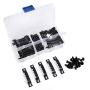 Sawtooth Picture Hangers Heavy Duty Black Oil Painting Picture Photo Frame Sawtooth Hanger with Screws(100 Pack)