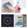 SHDZKJ Clothes Hanger Storage Rack Wall Mounted with Self Adhesive, Stainless Steel Clothes Hanger Stacker with Clips Organize