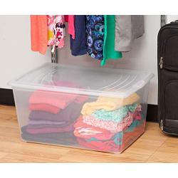 IRIS 64 Quart Modular Storage Box, Clear