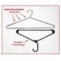 10 Extra Wide 21" Heavy Duty Aluminum Clothes Hangers for XL XXL and Larger Sizes