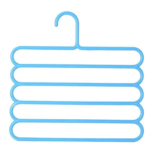 Wonderrun Closet Storage Rack Organizer Portable Clothes Hanger Hooks Laundry Garment Kitchen Shelf Rod or Decor for Home and Office