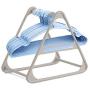 QELEG Standing Clothes Hanger Stacker Holder, Drying Rack Caddy Premium Grade PP for Tidier Laundry Room Closet Organizer, (Grey)