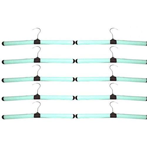 10 Pcs Sponge Non Slip Heavy Duty Clothes Hangers Closet Organizers Suit Coat Pants Skirt Hanger for Space Saving Organizer