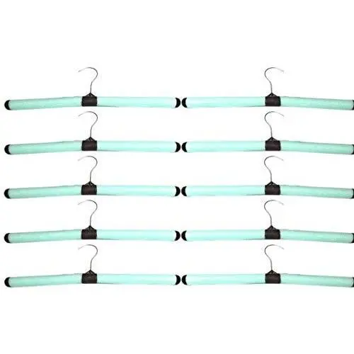 10 Pcs Sponge Non Slip Heavy Duty Clothes Hangers Closet Organizers Suit Coat Pants Skirt Hanger for Space Saving Organizer