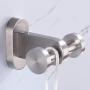 Double Robe Hook, Aomasi SUS304 Stainless Steel Dual Towel Coat Hook, Modern Utility Home storage Holder, Cloth Hanger for Bathroom Toilet Kitchen, Wall Mount, Brushed Nickel