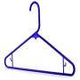 HANGERWORLD 20 Blue 16inch Plastic All Purpose Coat Clothes Garment Pant Skirt Bar Hangers Loop Hooks