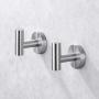 KES Bathroom Wall Towel Hooks No Drill Heavy Duty Robe Hook Holder SUS304 Stainless Steel Brushed 2 Pack, A2164DG-2-P2