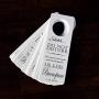 Personalized Do Not Disturb Wedding Door Hangers for Hotel - Set of 10- Choose Your Cardstock Color