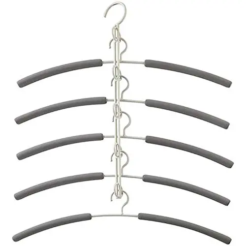 HJYPYJ Magic Hanger,Fold Multifunctional Hangers,Detachable Multi-Layer Hook Design,Space-Saving Organizer Hanger Strong Bearing Capacity/White / 44x40cm HJYPYJ Magic Hanger,Fold Multifunctional Hangers,Detachable Multi-Layer Hook Design,Space-Saving Organizer Hanger Strong Bearing Capacity/White / 44x40cm