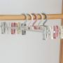 QKKstore Multifunction Anti Slip Clothes Hanger with Clips Hooks Pants Drying Rack Clothes Storage Holder Organizer 1Pc,6