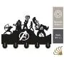 The Avengers Wall Hanger Key Holder Wall Hook Rails Triple Wall Art Clothing Hook Rack Hanger Wall Art Decoration Strong Adhesive Sticker Solid Wood Hooks A2