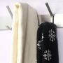 Dseap Over The Door Hook Hanger, Over The Door Towel Rack, for Coat Clothes Hat Towel Bathroom, Brushed Nickel