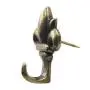 Flower Shape Push Pin Hangers Wall Hooks (12 - Pack， Antique Brass)