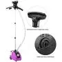 Garment Steamer, Heavy Duty Powerful 1500w Fast-Heating Standing Full Size Clothes Fabric Steamer with 11 Steam Levels, Fabric Brush, Garment Hanger, Retractable Pole for Home Office (Purple) Garment Steamer, Heavy Duty Powerful 1500w Fast-Heating Standing Full Size Clothes Fabric Steamer with 11 Steam Levels, Fabric Brush, Garment Hanger, Retractable Pole for Home Office (Purple)