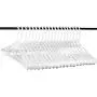 Best Wide Shoulder Heavy Duty Plastic Hangers, USA Made Strong and Long Lasting Hangers, Set of 20