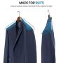 yagaga 6 Pcs Wide Shoulder Wooden Hangers with Non Slip Pants Bar for Coat Clothes Dress Suit
