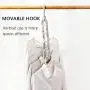 Makife Space Saving Hangers 10 Pack Multi-Purpose Plastic Magic Hangers Closet Clothes Organizer Wardrobe Gray