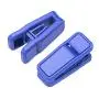 Plastic Slim-line Finger Clip Black Hanger Clips (60, Blue) Plastic Slim-line Finger Clip Black Hanger Clips (60, Blue)