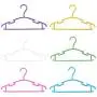 Kids Hangers,Baby Clothes Hangers Childrens White Plastic Infant Hangers for Kids Clothes Toddler Junior Hangers 60 Pack