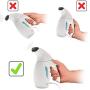 LIDELE 180ml Portable Garment Steamer Iron Household Mini Ironing Machine Hanging Fabric Steamer Travel Shirt Handheld Clothes Steamer for Home and Travel