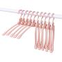 EvaroFly Multipurpose Stretch Folding Hanger, Save Space Storage Clothes Hanger, Household Travel Camping -Pink 41x17cm