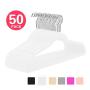 MIZGI Premium Velvet Hangers (Pack of 50) Heavyduty - Non Slip - Velvet Suit Hangers White - Chrome Hooks,Space Saving Clothes Hangers (White) MIZGI Premium Velvet Hangers (Pack of 50) Heavyduty - Non Slip - Velvet Suit Hangers White - Chrome Hooks,Space Saving Clothes Hangers (White)