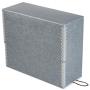 Lineco Blue/Gray Archival Document Storage Case, 5" Wide. 12 Letter-Size File Folders Included. Fits Letter-Sized Prints, Photos. Acid-Free, Lignin-Free. Protects from Dust, Light.