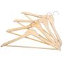 5 Pcs Wooden Adult Clothes Hangers for Jeans Pants Coat Hanger Home Storage Holder Dress Long Racks