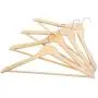 5 Pcs Wooden Adult Clothes Hangers for Jeans Pants Coat Hanger Home Storage Holder Dress Long Racks 5 Pcs Wooden Adult Clothes Hangers for Jeans Pants Coat Hanger Home Storage Holder Dress Long Racks