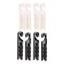 Hemobllo Car Air Vent Hook Hanger Car Hook Organizer Hanger for Key, Cell Phone, GPS, Earphone, Glasses and Cables 8Pcs (Black+White) Hemobllo Car Air Vent Hook Hanger Car Hook Organizer Hanger for Key, Cell Phone, GPS, Earphone, Glasses and Cables 8Pcs (Black+White)