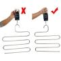 5pcs Multi Pants Hangers Rack for Closet Organization,Stainless Steel S-Shape 5 Layer Clothes Hangers for Space Saving Stora 5pcs Multi Pants Hangers Rack for Closet Organization,Stainless Steel S-Shape 5 Layer Clothes Hangers for Space Saving Stora
