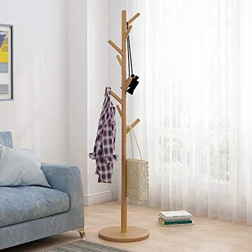 Gotian Wooden Multi-Function Rack Branch Shape Vertical Coat Rack Simple Design Clothes Rack Floor-Standing Hangers Home Bedroom Household Gotian Wooden Multi-Function Rack Branch Shape Vertical Coat Rack Simple Design Clothes Rack Floor-Standing Hangers Home Bedroom Household