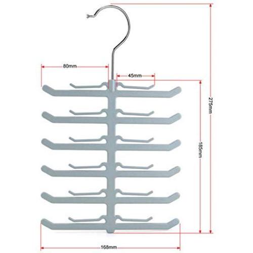 10pcs Random Color Tie Scarf Scarves Hanger Clothes Racks Multi-Layer Fish Skeleton Storage Rack Hanging Coat Organizer Holder