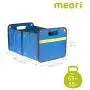 meori A100073 Outdoor Foldable Storage Box, Weatherproof and Adjustable (15 Liter / 4 Gallon or 30 Liter / 8 Gallon), in Mediterranean Blue To Organize and Carry Up To 65lbs