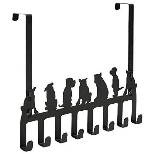 Wintek Black Dog Over The Door Hook Hanger Coat/Bag/Towel/Hat/Accessories Rack,Home and Office Heavy Duty Organizers-8 Hooks,Black (Black, Dog) Wintek Black Dog Over The Door Hook Hanger Coat/Bag/Towel/Hat/Accessories Rack,Home and Office Heavy Duty Organizers-8 Hooks,Black (Black, Dog)