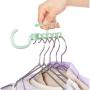 10pcs Random Color Hangers for Clothes Windproof Hanger Fixed Holder Buckle Household Anti-Slip Clothes Hanger Plastic 5 Circle Hanger Organizer 10pcs Random Color Hangers for Clothes Windproof Hanger Fixed Holder Buckle Household Anti-Slip Clothes Hanger Plastic 5 Circle Hanger Organizer