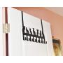 Home-X Eight Hook Over The Door Cat Hanger Rack | Heavy Duty Organizer Rack for Home, Office & Closet Storage
