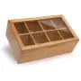 randomgrounds 100% Bamboo Tea Boxes Storage Organizer, Taller Size Holds 120+ Standing or Flat Tea Bags, 8 Adjustable Chest Compartments, Natural Wooden Finish randomgrounds 100% Bamboo Tea Boxes Storage Organizer, Taller Size Holds 120+ Standing or Flat Tea Bags, 8 Adjustable Chest Compartments, Natural Wooden Finish