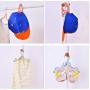 Portable Travel Clothes Hanger 10pcs Random Color Folding Hangers Space Saving Travel Laundry Supplies