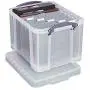 Really Useful Boxes(R) Plastic Storage Box, 32 Liters, 12in.H x 14in.W x 19in.D, Clear, 32C Really Useful Boxes(R) Plastic Storage Box, 32 Liters, 12in.H x 14in.W x 19in.D, Clear, 32C