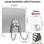 Manspdier Self Adhesive Hooks for Hanging, Wall Hooks for Hanging Hooks, Wall Hangers Without Nails Heavy Duty, Wall Hook, 3 Pack Manspdier Self Adhesive Hooks for Hanging, Wall Hooks for Hanging Hooks, Wall Hangers Without Nails Heavy Duty, Wall Hook, 3 Pack