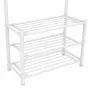 Topeakmart New Coat Rack Metal Coat Clothes Shoes Hat Umbrella Bag Steel Pipe Stand Rack Hanger Hooks