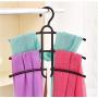 Multifunctional Creative Fishbone Anti-Skid Multi Layers Clothes Hanger Plastic Scarf Clothes Hangers Hangers Storage Racks 5pcs Random Color