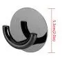 3M Self Adhesive Double Coat Hook Wall Mount, Round Double Towel Rack, Modern Kitchen Bathroom Multi-Purpose Hanger for Robe, Hat, Key