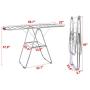Pinleg Stainless Steel Clothes Drying Rack Folding Multi-Function Hanger Floor Drying Towel Rack Folding Laundry Rack for Indoor and Outdoor Use Pinleg Stainless Steel Clothes Drying Rack Folding Multi-Function Hanger Floor Drying Towel Rack Folding Laundry Rack for Indoor and Outdoor Use